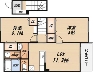 パルコプレッソの間取り
