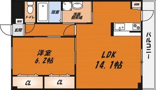 アンプルールフェールオロールの間取り