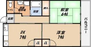 HACHIBUSE高槻【4階】の間取り