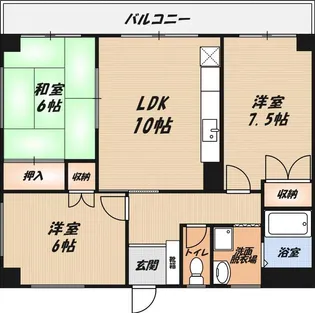グランデ生野の間取り
