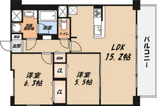 ネオコート上土室【3階】の間取り