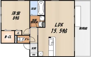 トワヴェール Ⅰ【1階】の間取り