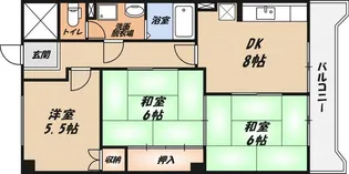 ウエストハイツP1の間取り