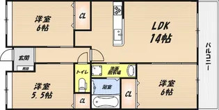 アムールカセイ【3階】の間取り