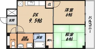 野田シャトルマンションA棟【1階】の間取り