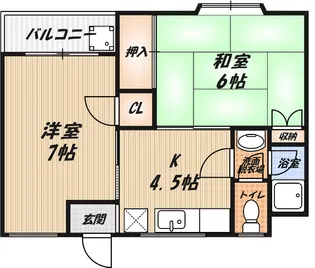 登町ハイツの間取り