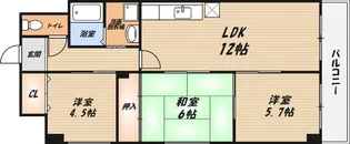 マーブルハイツ東和【3階】の間取り