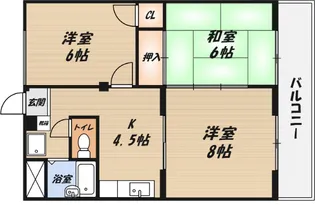 ファミール北野の間取り