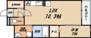 プランドール高槻の間取り