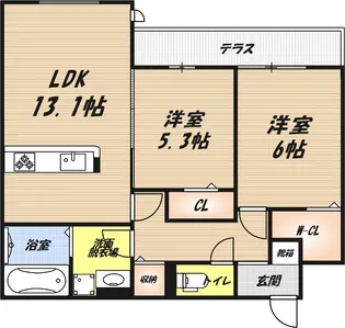 エールデュボヌールの間取り