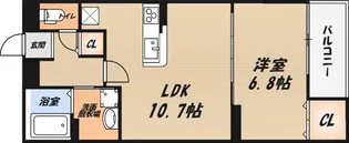 ベルソラーレ【1階】の間取り