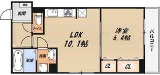 ローデア氷室【1階】の間取り