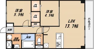 アルカコーバ【1階】の間取り