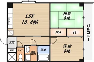メゾン飛鳥の間取り