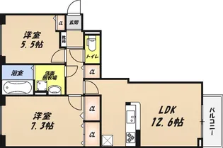 クローバーフレア【103号室】の間取り