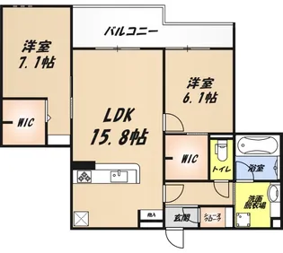 ロンジェヴィータ【3階】の間取り