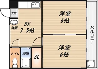 プレアール高槻春日の間取り