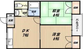 ハムロハイツ杉田B棟の間取り