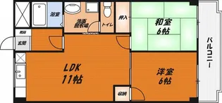 ヴェルデ高御座【2階】の間取り