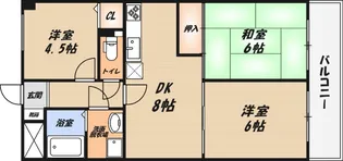 タウンコート鶴の間取り