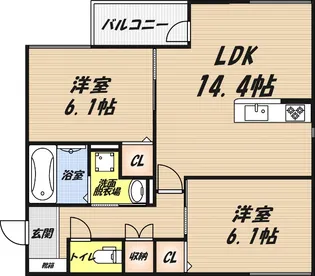 サイアミーズ春日町の間取り
