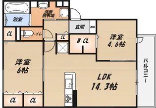 Mellow Stage【2階】の間取り
