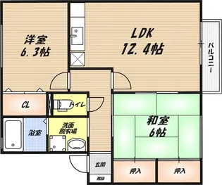 カサブランカ2の間取り
