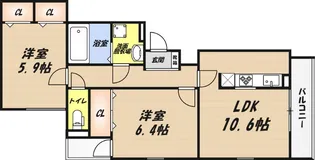 ユニゾン安満B棟の間取り