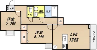 ユニゾン安満A棟の間取り
