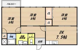 ESTグリーンハイツ【3階】の間取り