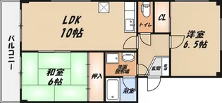 フロンティア高槻【1階】の間取り