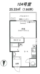 ステラハイム富ヶ谷【104号室】の間取り
