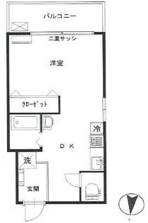 ステラハイム富ヶ谷【405号室】の間取り