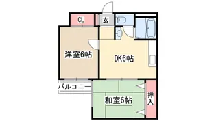 サチハイツ【2階】の間取り