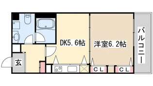 デルファーレ神戸三宮【6階】の間取り