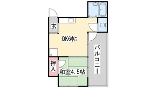 岡ハウス【3階】の間取り