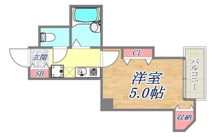 エルパラッツオ塚本【3階】の間取り