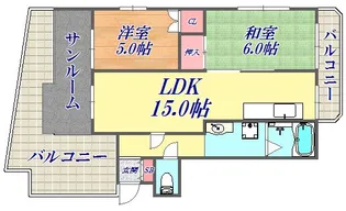プリオーレ神戸【14階】の間取り