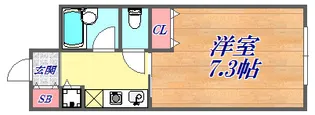 松屋北野坂ビル【4階】の間取り