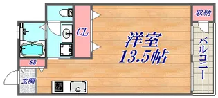 湊川センタービル B棟【5階】の間取り