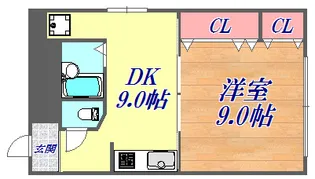 ヤマウラ77ビル【7階】の間取り