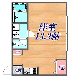 1Kの間取り画像