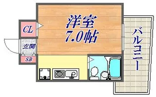 北浦ビル【4階】の間取り