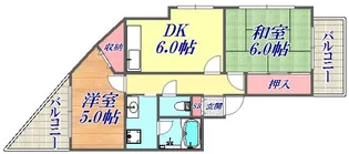 パル兵庫【5階】の間取り