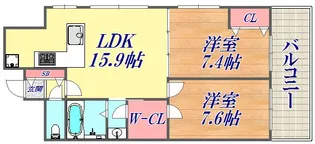 ローレル元町サンセール【5階】の間取り