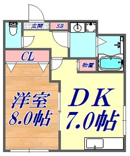 イナオカビル永沢町【5階】の間取り