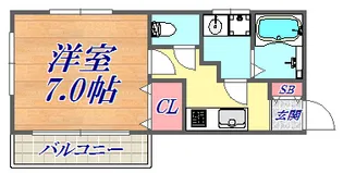 メゾンイクタ【2階】の間取り