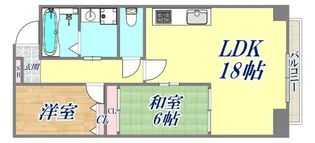 2LDKの間取り画像