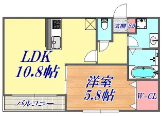 Canal Ark【2階】の間取り
