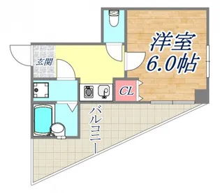 ワコーレハーバーCITY元町【7階】の間取り